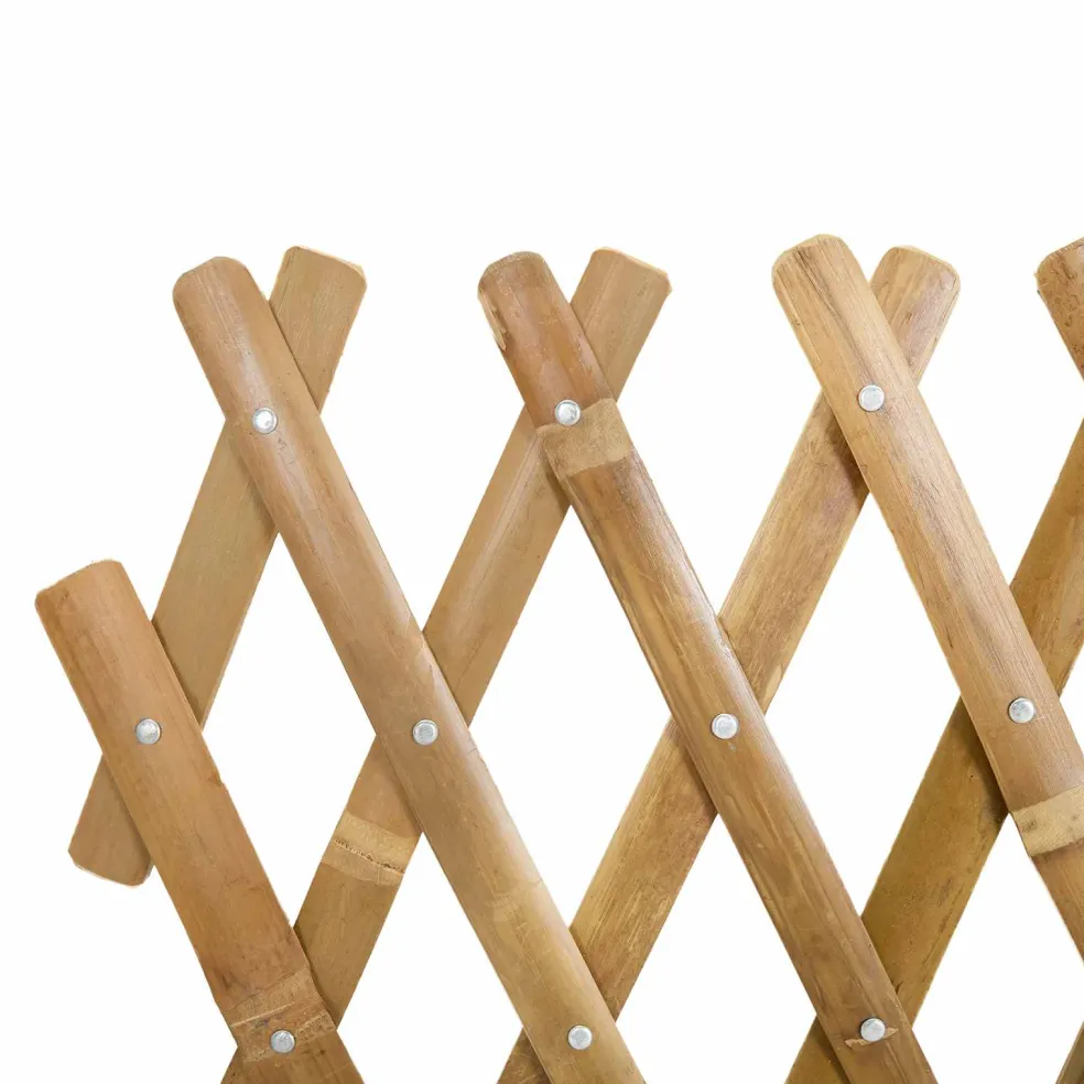 vidaXL Uitvouwbare Trellis Fence 2 st 100 x 105 cm Bamboe Licht Bruin