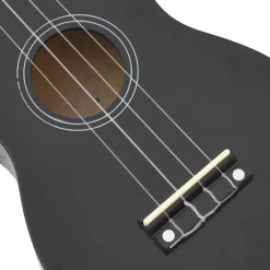 vidaXL Ukuleleset met tas voor kinderen sopraan 21'' zwart