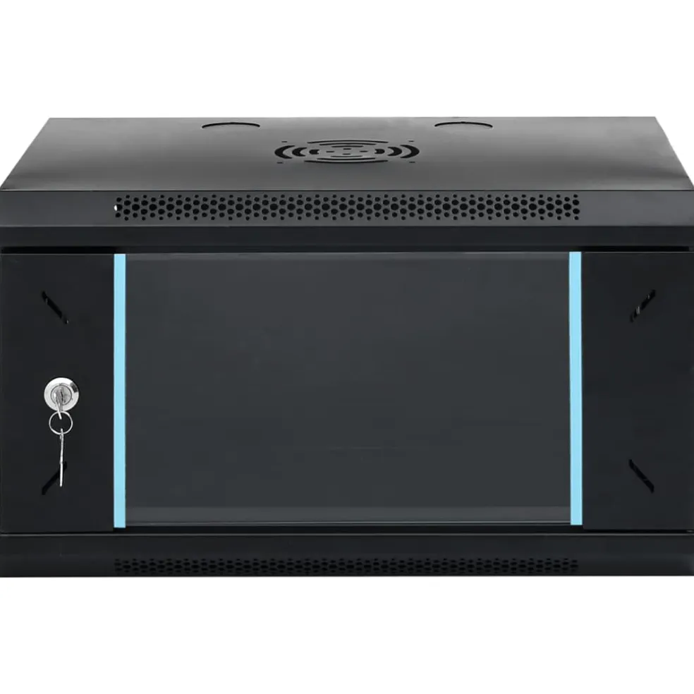 vidaXL 6U Wandgemonteerde Netwerkkast 19" IP20 53x40x30 cm