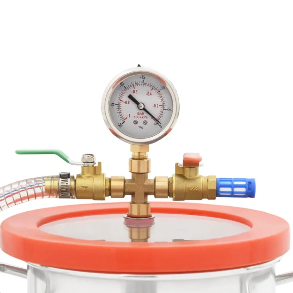 vidaXL Vacuümkamer met 1-traps pomp 5,5 L