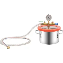 vidaXL Vacuümkamer met 2-traps pomp 7,4 L