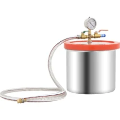 vidaXL Vacuümkamer met 1-traps pomp 3,7 L