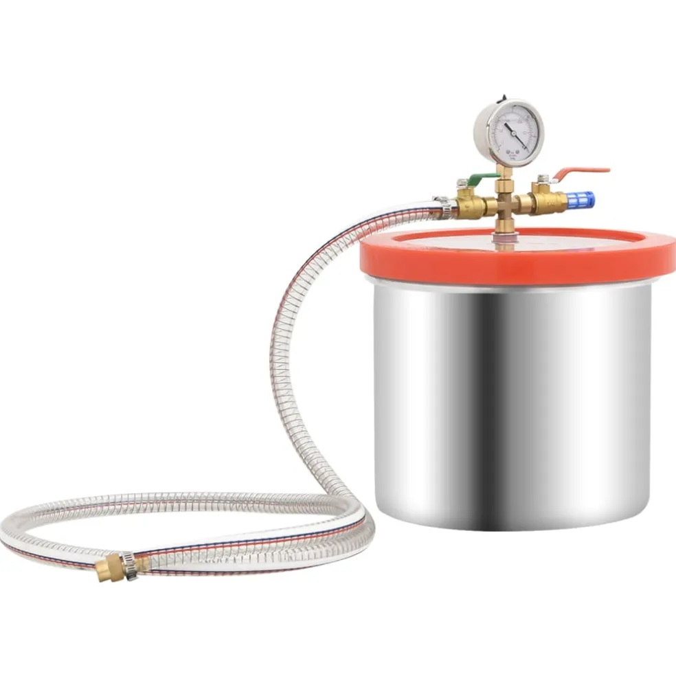 vidaXL Vacuümkamer met 1-traps pomp 3,7 L