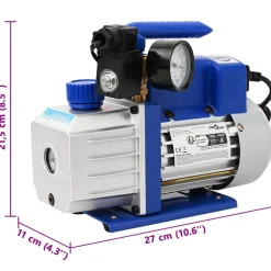 vidaXL Vacuümpomp 1-traps met compressor 71 L/ min