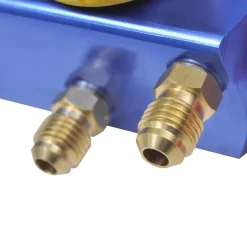 vidaXL Vacuümpomp 1-traps met 4-voudige manometerset