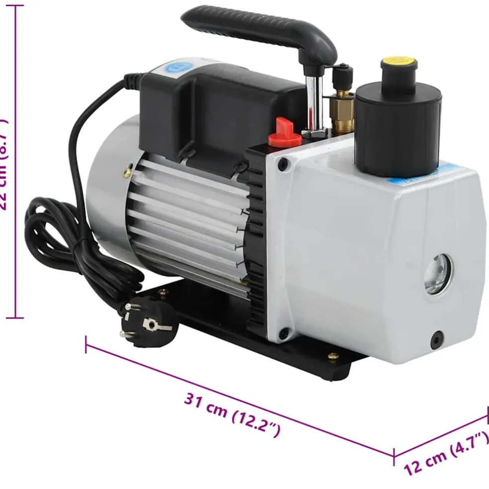 vidaXL Vacuumpomp 2-traps 50 L/ min