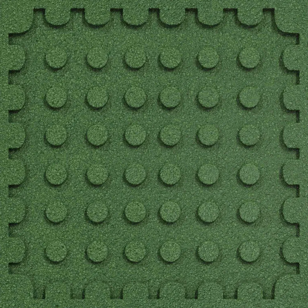 vidaXL Valbescherming Tegels 12 st Groen 50 x 50 cm Rubber