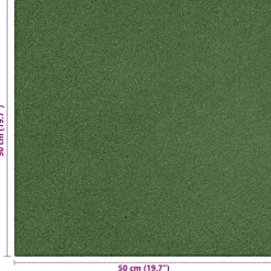 vidaXL Valbescherming Tegels 12 st Groen 50 x 50 cm Rubber