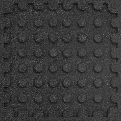 vidaXL Valbescherming Tegels 12 st Zwart 50 x 50 cm Rubber