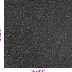 vidaXL Valbescherming Tegels 12 st Zwart 50 x 50 cm Rubber