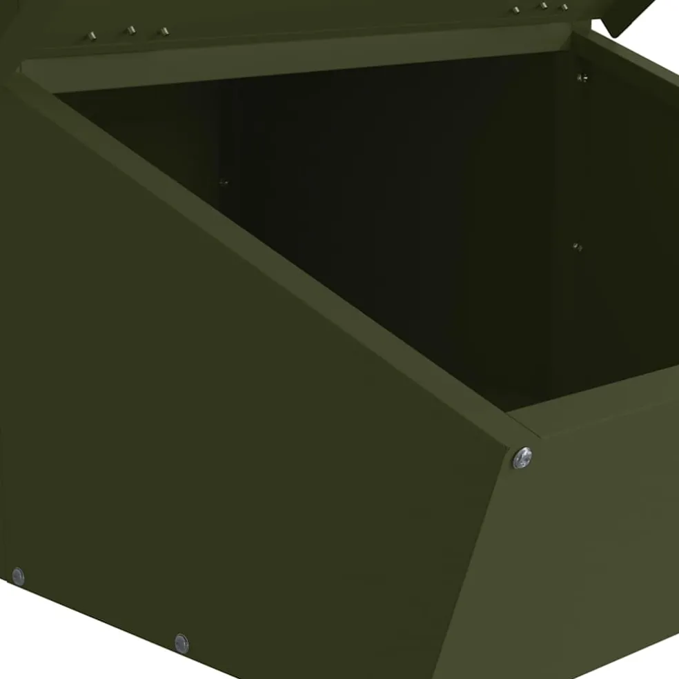 vidaXL Varkensvoeder Olijf Groen 55 x 38 x 76 cm 20 kg