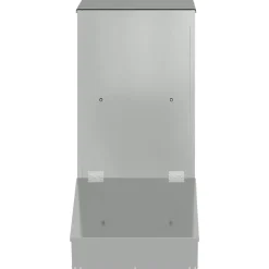 vidaXL Varkensvoeder Zilver 55 x 38 x 76 cm 20 kg Gegalvaniseerd staal