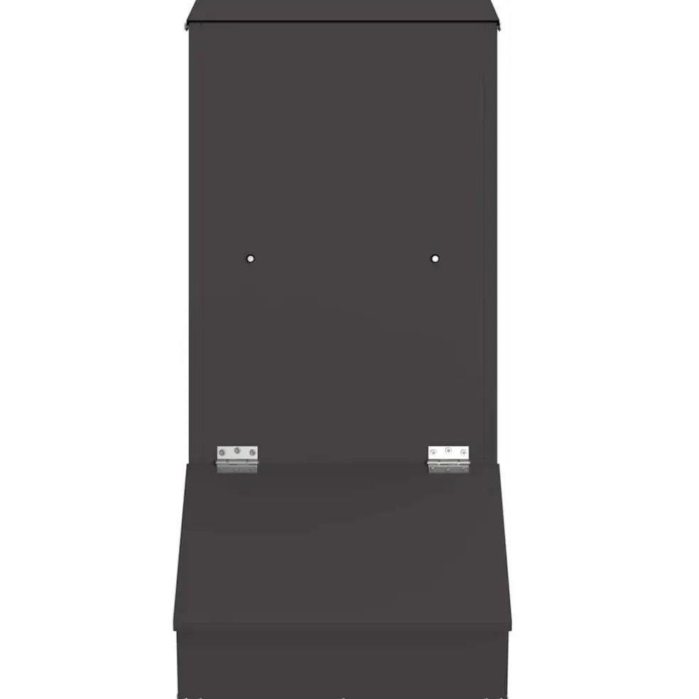 vidaXL Varkensvoeder Zwart 55 x 38 x 76 cm 20 kg Koudgewalst Staal