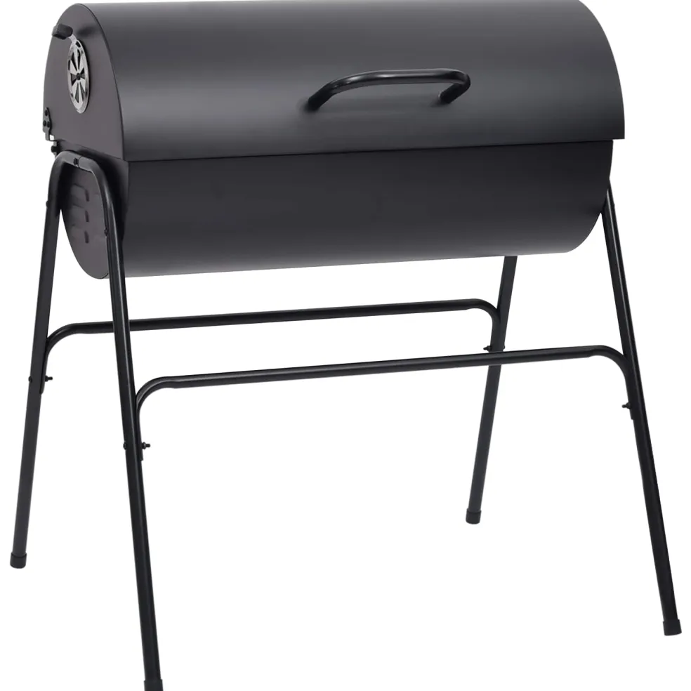 vidaXL Vaten Grill met 2 Kookroosters 3 st 80 x 73 x 90 cm Metaal