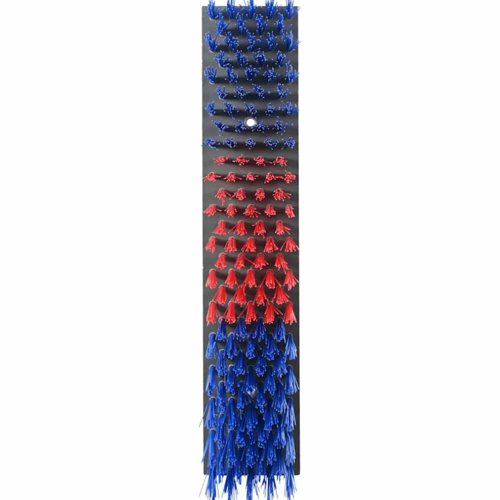 vidaXL Vee borstels Rood en blauw 50 x 10 x 6,5 cm PP
