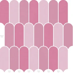 vidaXL Veer Tegel 10 st Roze 30 x 30 cm Polyurethaan en PET