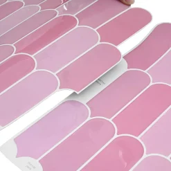 vidaXL Veer Tegel 10 st Roze 30 x 30 cm Polyurethaan en PET
