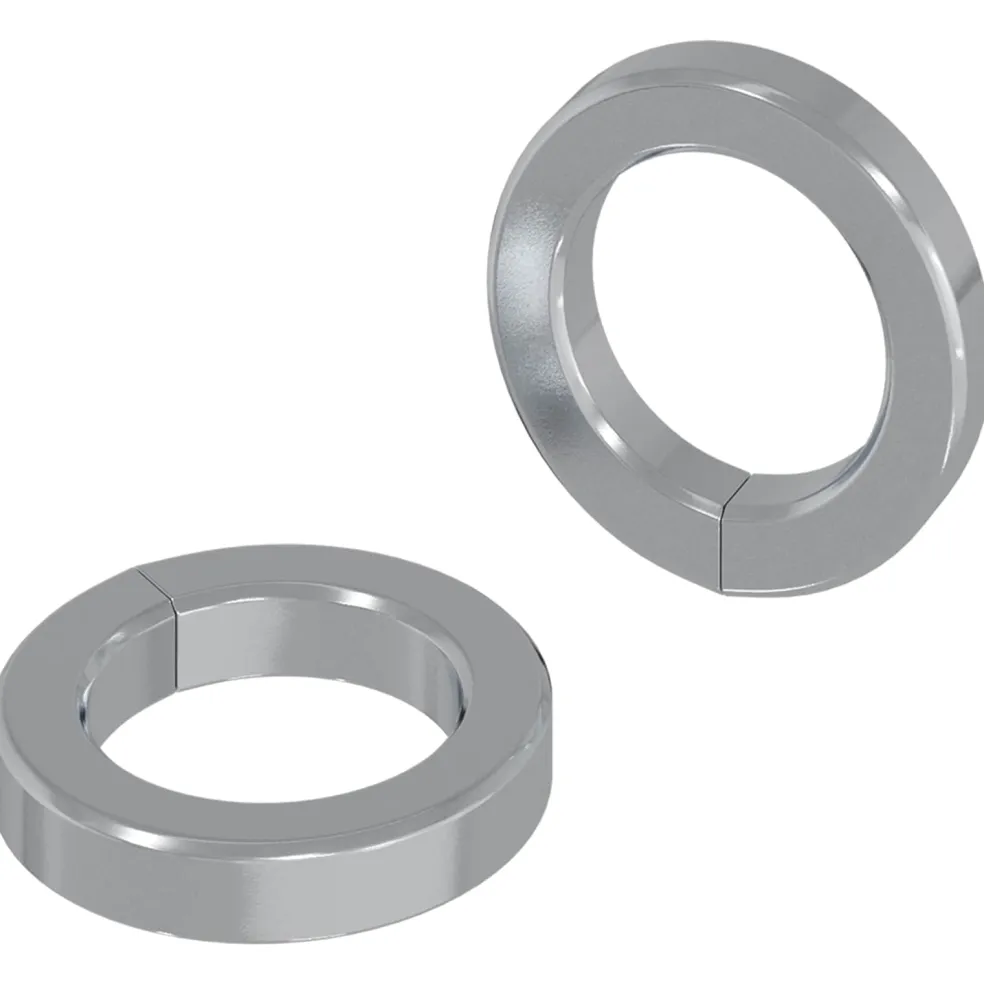 vidaXL Veer Washer 2 st Wit 13 x 1 mm IJzer
