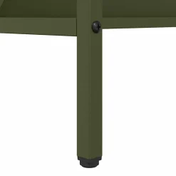 vidaXL Vee voeder Olijfgroen 100 x 60 x 90 cm 15 kg Koudgewalst Staal