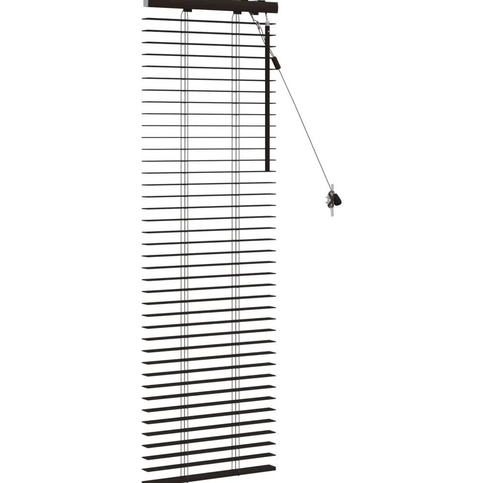 vidaXL Venetiaanse jaloezie Donkerbruin 40 x 130 cm 35 mm