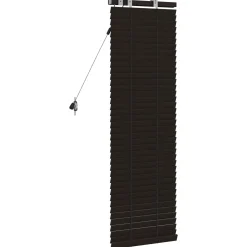 vidaXL Venetiaanse jaloezie Donkerbruin 40 x 130 cm 35 mm