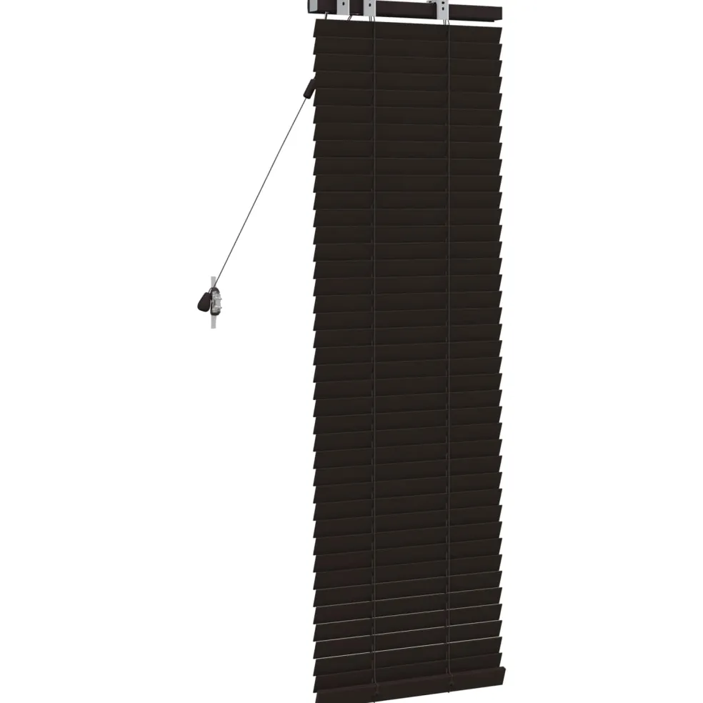 vidaXL Venetiaanse jaloezie Donkerbruin 40 x 130 cm 35 mm
