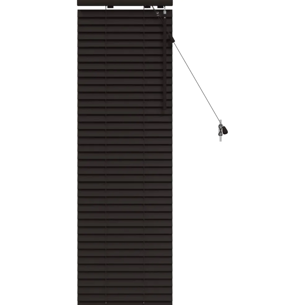 vidaXL Venetiaanse jaloezie Donkerbruin 40 x 130 cm 35 mm