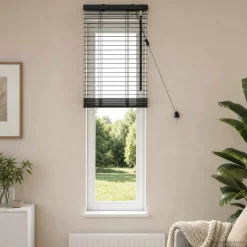 vidaXL Venetiaanse jaloezie Zwart 40 x 130 cm 35 mm