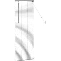 vidaXL Venetiaanse jaloezie zilver 130 x 45 cm 25 mm Aluminium