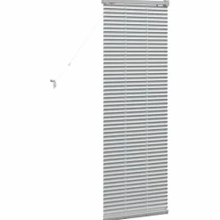 vidaXL Venetiaanse jaloezie zilver 130 x 45 cm 25 mm Aluminium