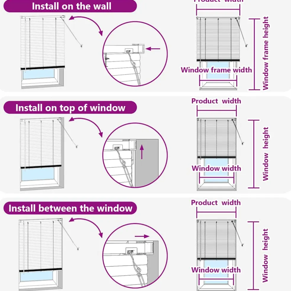 vidaXL Venetiaanse jaloezie Zwart 130 x 45 cm 25 mm Aluminium