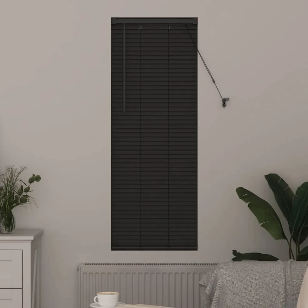 vidaXL Venetiaanse jaloezie Donkergrijs 130 x 40 cm 25 mm Aluminium
