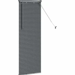 vidaXL Venetiaanse jaloezie Donkergrijs 130 x 40 cm 25 mm Aluminium