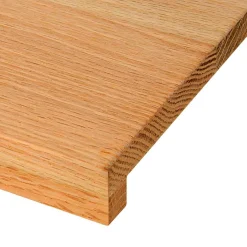 vidaXL Vensterbanken 2 st 70x15x2 cm massief eikenhout lichtbruin