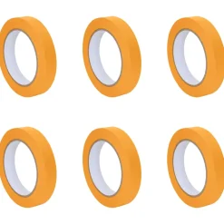 vidaXL Verf Maskertapes 6 st Geel 19mm x 50m Papier