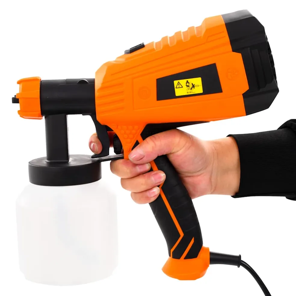 vidaXL Verfspuit elektrisch met 3 mondstukken 500 W 800 ml