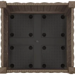 vidaXL Verhoogde plantenbakken Bruin 40 x 40 x 23 cm PP