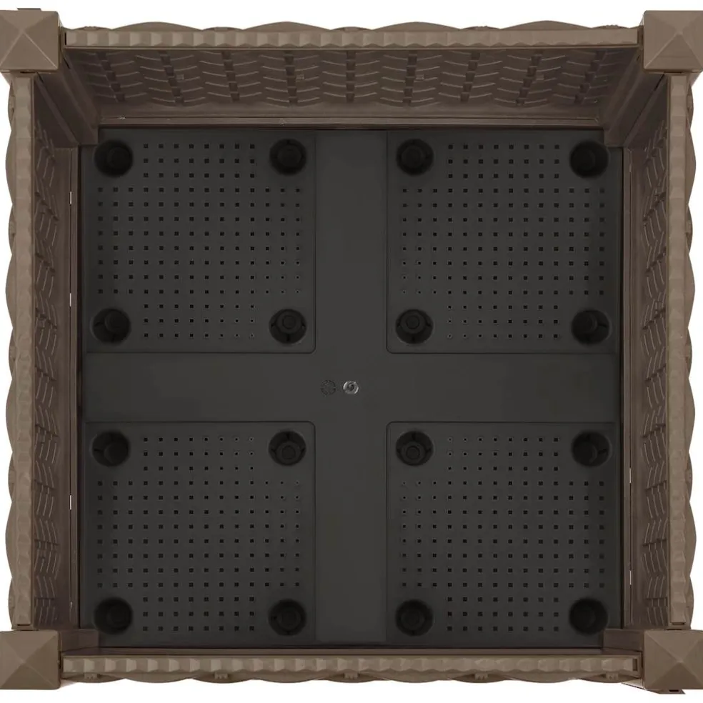 vidaXL Verhoogde plantenbakken Bruin 40 x 40 x 23 cm PP