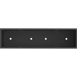 vidaXL Verhoogde Tuin Plantbak Zwart 100 x 26 x 82 cm Staal