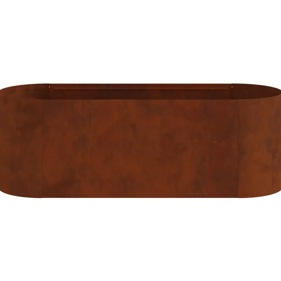 vidaXL Verhoogd Tuinbed weervast staal 120 x 40 x 40 cm