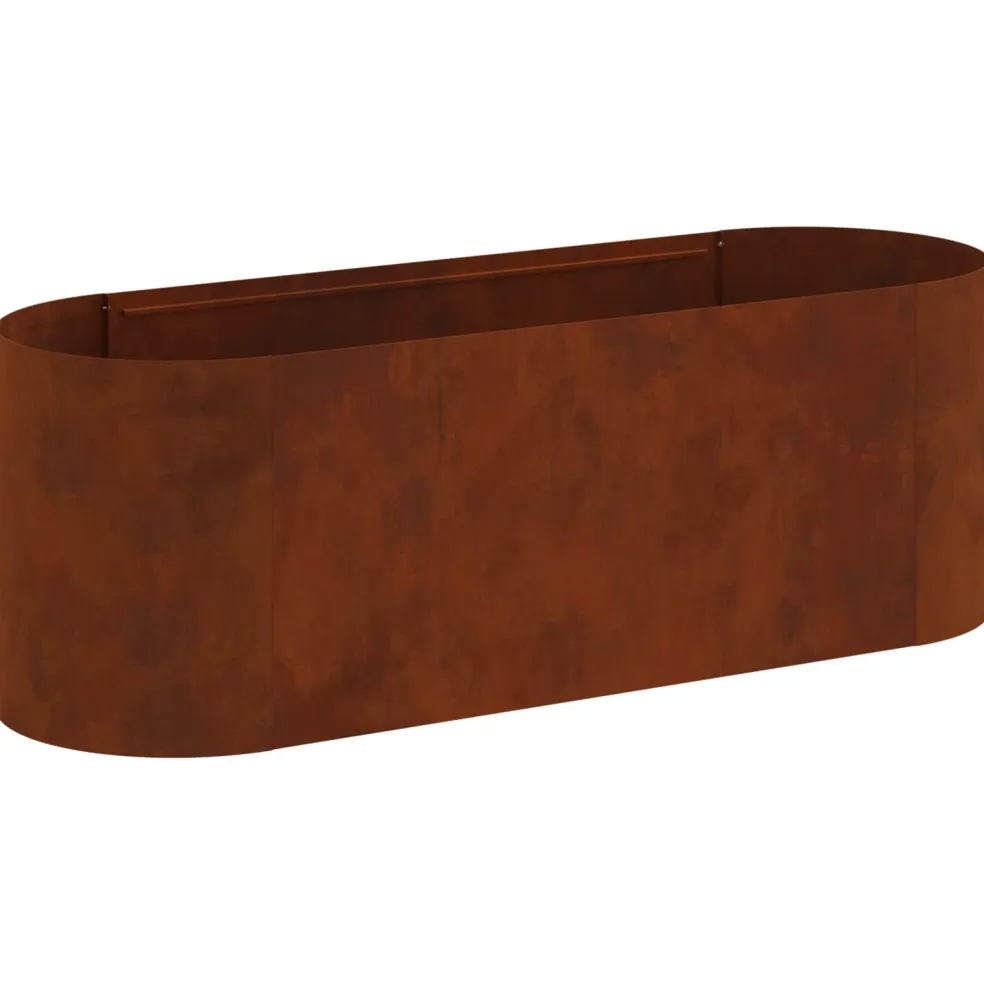 vidaXL Verhoogd Tuinbed weervast staal 120 x 40 x 40 cm