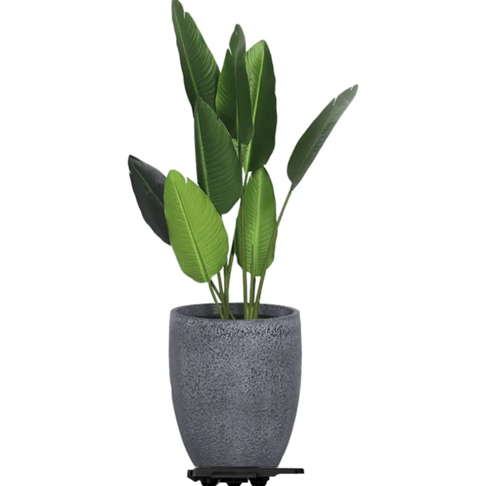 vidaXL Verhuishondjes met 8 wielen 4 st 150 kg polypropeen zwart