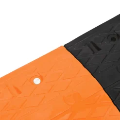 vidaXL Verkeersdrempel 97x32,5x4 rubber geel en zwart