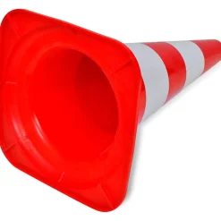 vidaXL Verkeerskegel reflecterend 50 cm rood en wit 10 st