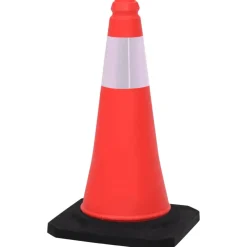 vidaXL Verkeerskegels met zware basis 4 st reflecterend 50 cm