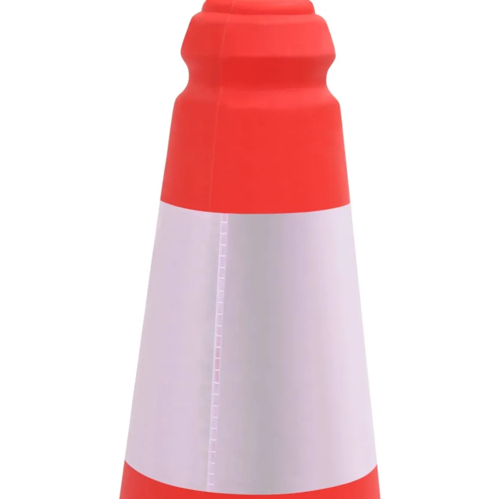 vidaXL Verkeerskegels met zware basis 4 st reflecterend 50 cm