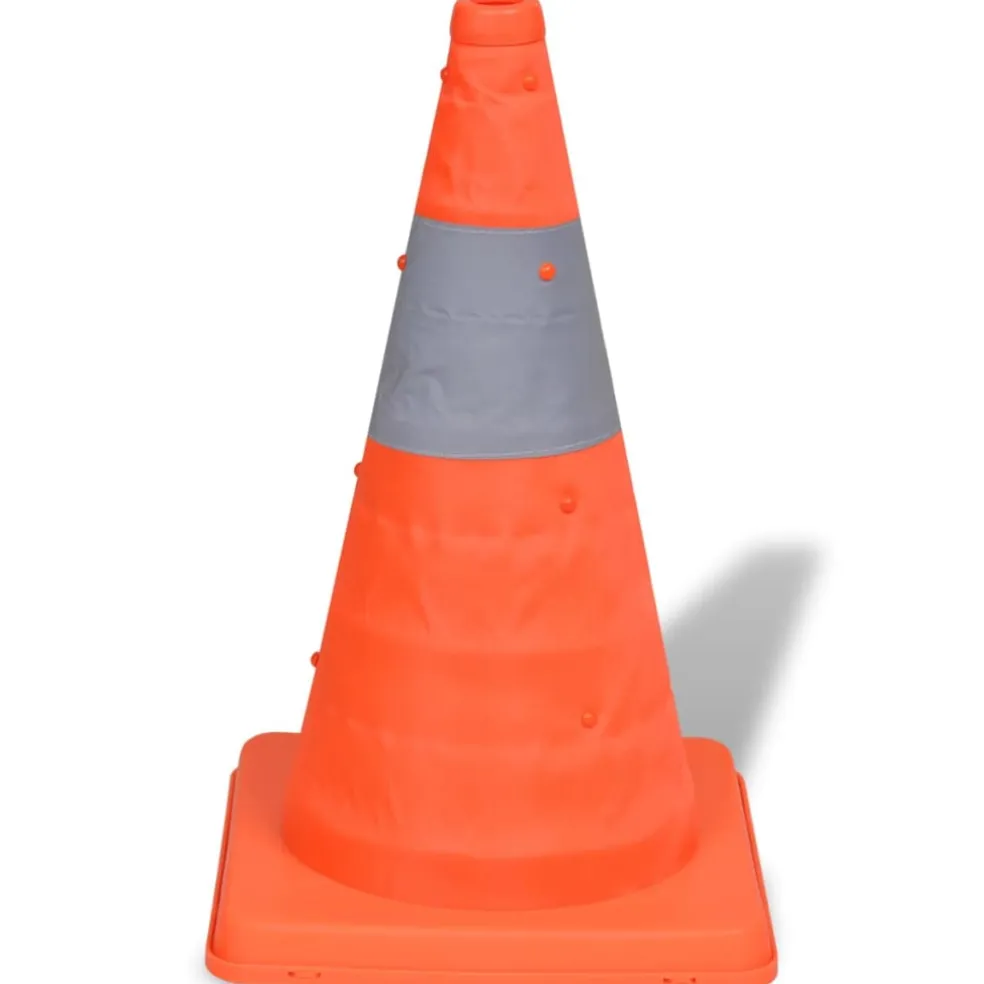 vidaXL Verkeerskegel uitvouwbaar 42 cm 5 stuks