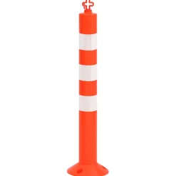 vidaXL Verkeerspalen met ketting 4 st 75 cm PE