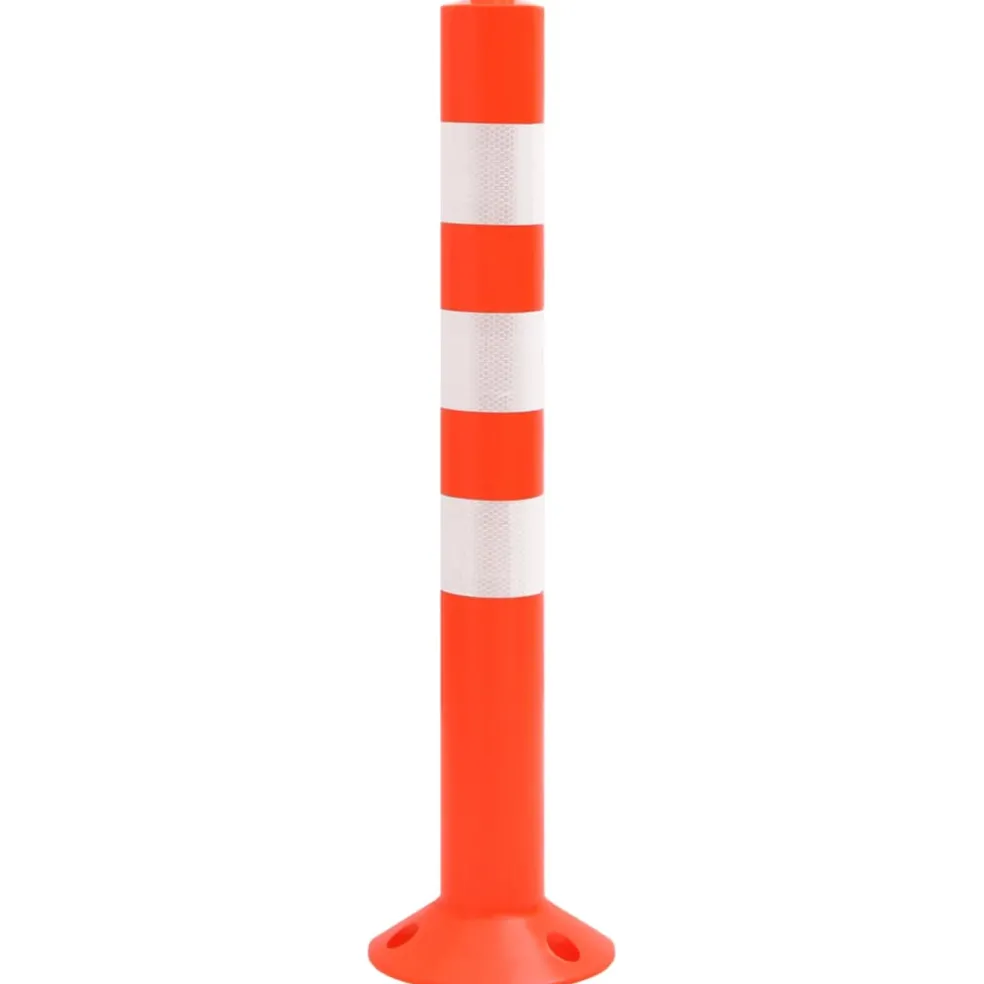 vidaXL Verkeerspalen met ketting 4 st 75 cm PE