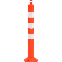 vidaXL Verkeerspalen met ketting 4 st 75 cm PE